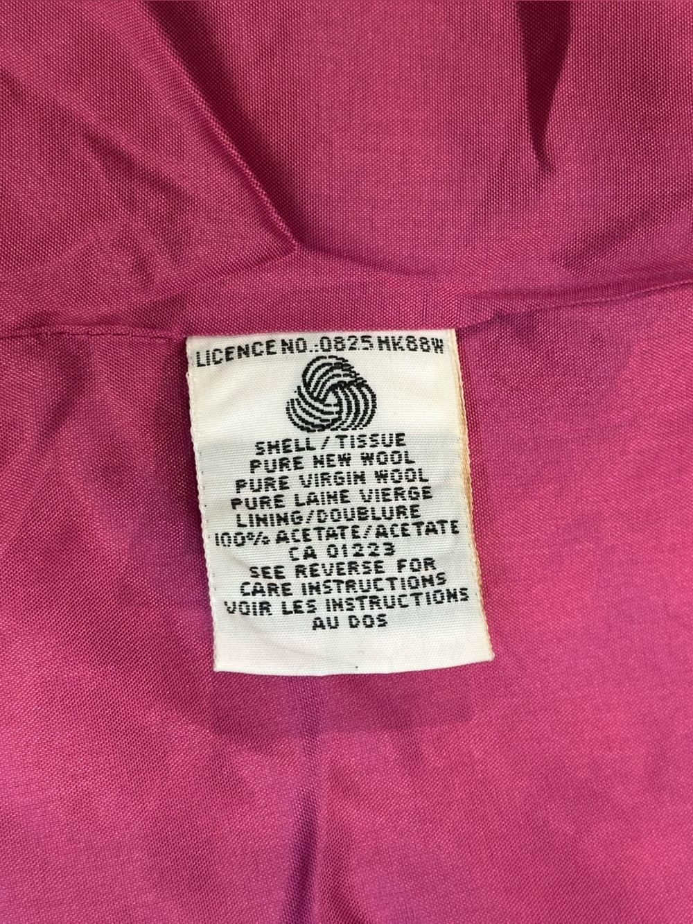 Vintage Pink & Orange Houndstooth Women's Blazer 2 - Picture 10 of 14